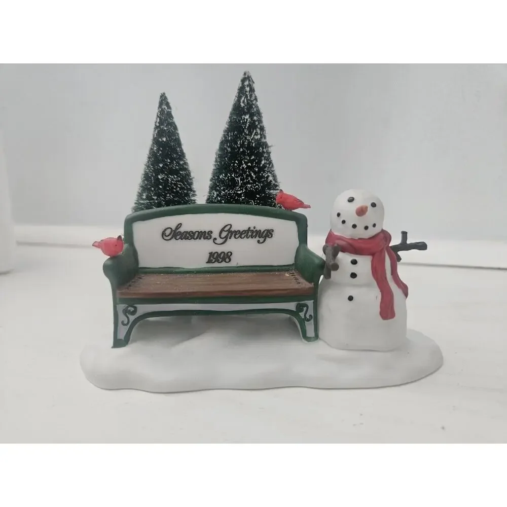 Department 56 Heritage Village Accessory OUR OWN VILLAGE PARK BENCH With Box